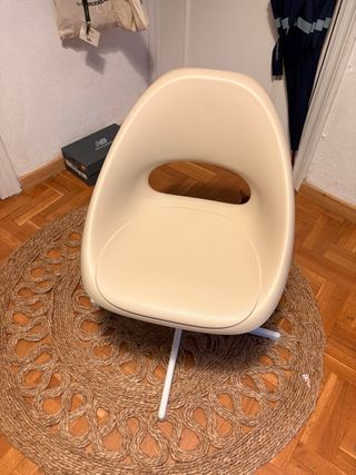 Silla de escritorio moderna beige