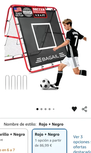 Portería Fútbol Rebotador Doble Cara. Nueva