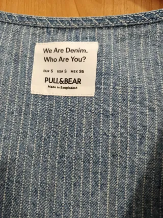 Chaleco vaquero Pull&Bear Talla S