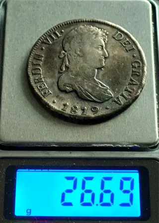 8 Reales Plata Bolivia 1819