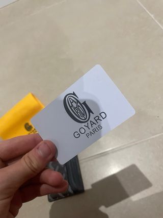 Tarjetero Goyard Negro y Marrón