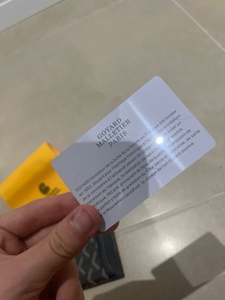 Tarjetero Goyard Negro y Marrón