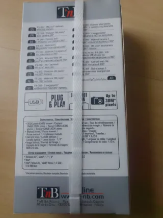 Cámara Web T'nB PIXY350 USB 2.0 Negra