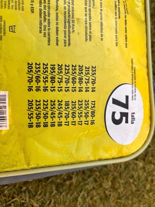 Cadenas textiles para nieve VETEX talla 75