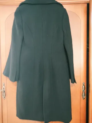 Abrigo Hermes Lana Negro Talla 38