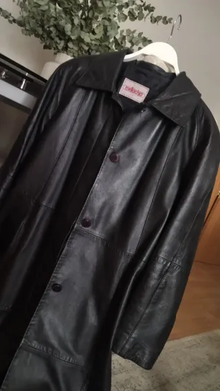 Abrigo Piel Ovino Negro