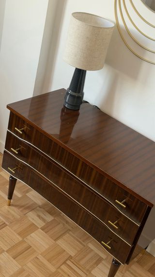 Conjunto Mesitas Noche y cómoda Vintage