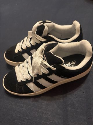 Zapatillas Adidas Campus Negras y Blancas