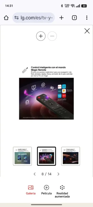 LG QNED evo AI MiniLED 4K 2025 65 pulgadas