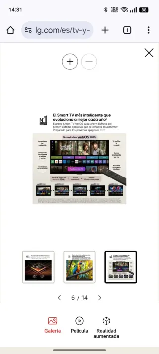 LG QNED evo AI MiniLED 4K 2025 65 pulgadas