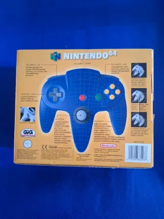 Mando Nintendo 64 Azul Nuevo