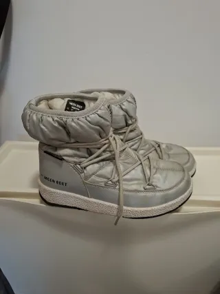 Stivali da neve Moon Boot per bambini taglia 34 argento