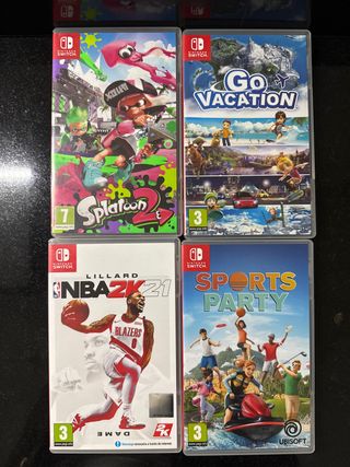 Juegos Nintendo Switch: Splatoon 2, Go Vacation, N