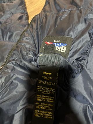 Piumino Blauer bimbo onde blu