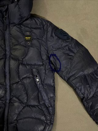 Piumino Blauer bimbo onde blu