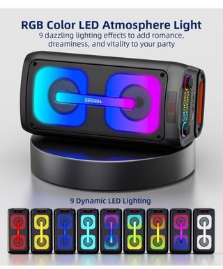 Altavoz Karaoke Gesnada Negro Multicolor