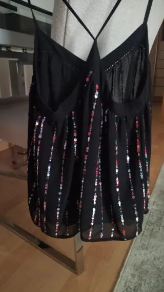 Top Mango lentejuelas.