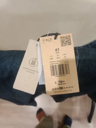 Camisa Vaquera Scalpers Talla 41