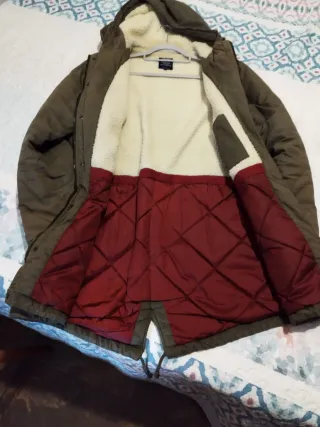 Chaqueta verde militar hombre