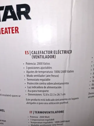 Calefactor Tristar KA-5037 2000W