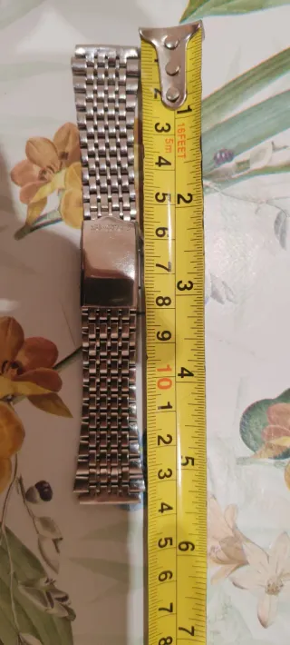 Cinturino Seiko Acciaio 18mm Fibbia Scatoletta