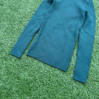 Jersey cuello alto verde Massimo Dutti Talla XS