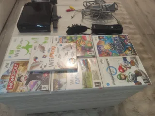 Consola Wii Negra con Juegos y Accesorios