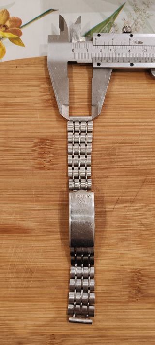 Cinturino Seiko Acciaio 16mm Fibbia Scatoletta