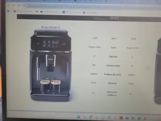 Cafetera philips espresso series 2220, usada 2 vec