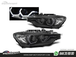 FAROS DELANTEROS OJOS DE ANGEL 3D U PARA BMW SERIE 3 F30 / F31 2011-2015