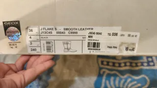 Stivali alti in pelle Geox