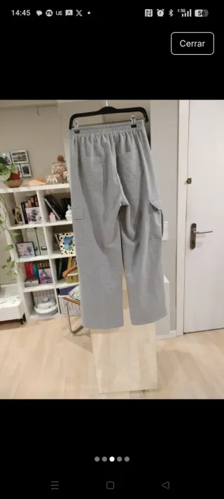 Pantalón vaquero efecto chándal