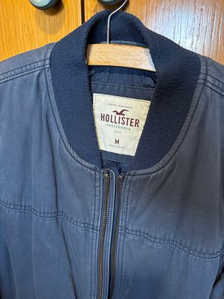 Chaqueta Bomber Hollister Talla M Azul