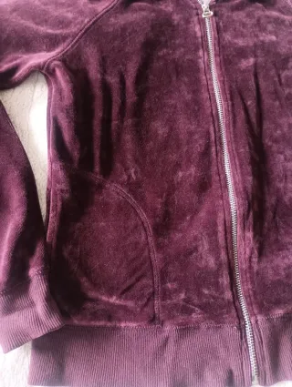 Sudadera Zara Terciopelo Capucha Talla M.