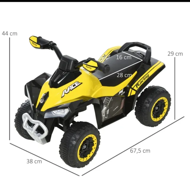 Correpasillos Quad Todoterreno Amarillo