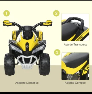 Correpasillos Quad Todoterreno Amarillo