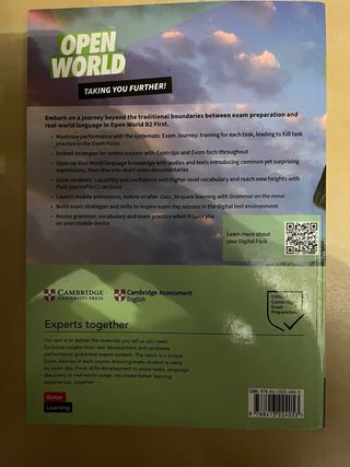 Libro Cambridge B2 First Open World Student’s Book