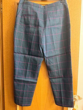 Pantalón El Ganso Mujer Talla 44 Cuadros
