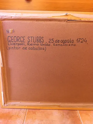 Cuadro Punto de Cruz G.Stabbs 18 Siglo