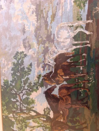 Cuadro Punto de Cruz G.Stabbs 18 Siglo