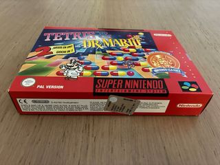 Tetris & Dr. Mario SNES PAL Nuevo