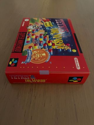 Tetris & Dr. Mario SNES PAL Nuevo