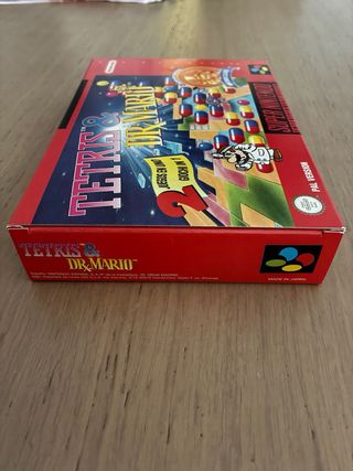 Tetris & Dr. Mario SNES PAL Nuevo