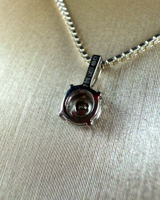 Colgante Oro Blanco 18k Diamante