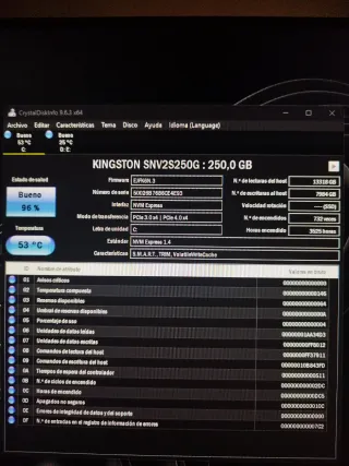 SSD Kingston NV2 250GB NVMe M.2 PCIe 4.0