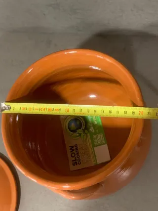 Olla de barro para cocina lenta a estrenar