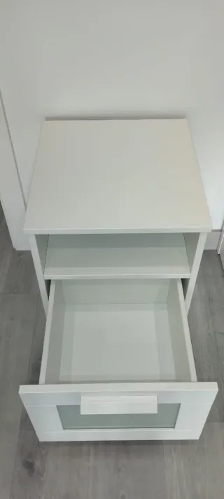 Mesita Noche IKEA BRIMNES Blanca