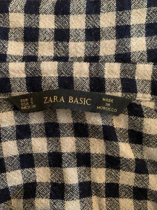 Camicetta Zara a quadri tg S oversize