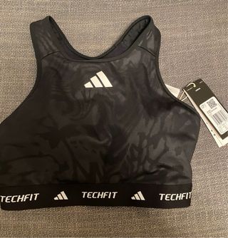 Sujetador deportivo Adidas Techfit Negro