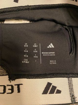 Sujetador deportivo Adidas Techfit Negro